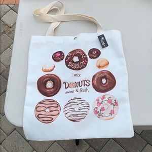Brand new donut tote bag
